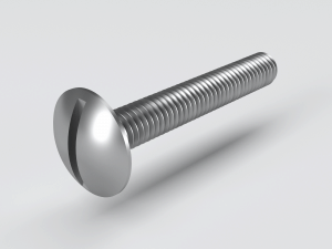 Slotted mushroom head screw