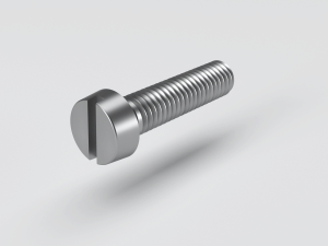 Slotted cheese head machine screw