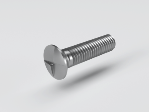 Countersunk head 'One way' drive screw