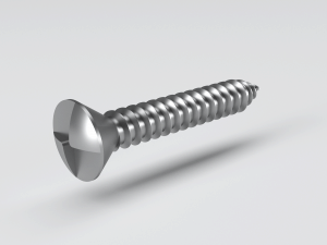 Countersunk head 'One way' drive wood-screw