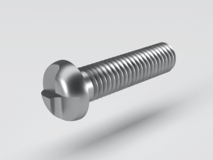 Button head 'One way' drive screw