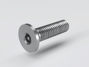 Hexagon socket countersunk head screw with pin